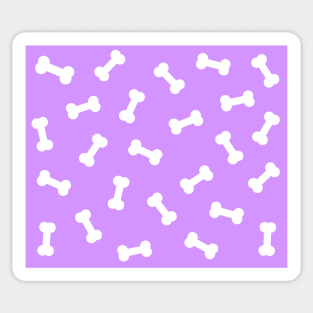 Purple Dog Treat Pattern Sticker